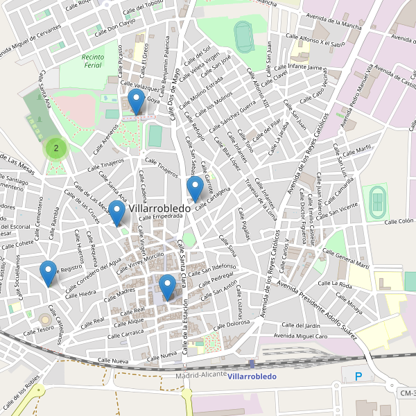 Mapa de iglesias en Villarrobledo Thumbnail