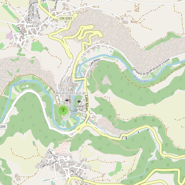 Mapa de monumentos en Alcalá del Júcar Thumbnail