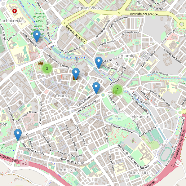 Mapa de monumentos en Guadalajara Thumbnail