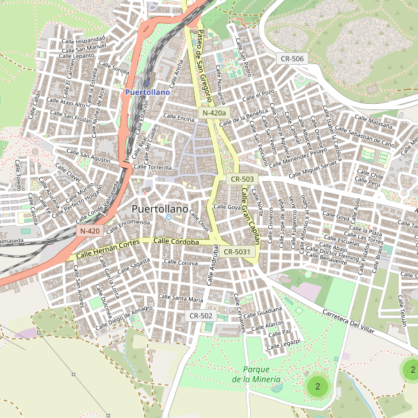 Mapa de monumentos en Puertollano Thumbnail