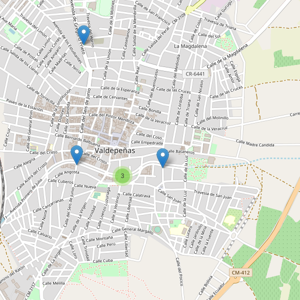 Mapa de monumentos en Valdepeñas Thumbnail