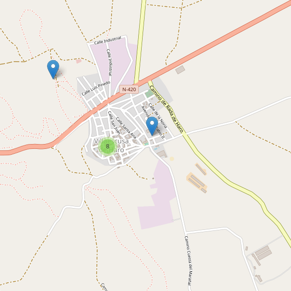 Mapa de monumentos en Villaescusa de Haro Thumbnail