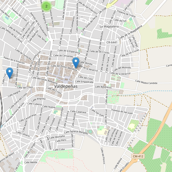 Thumbnail Mapa de museos en Valdepeñas