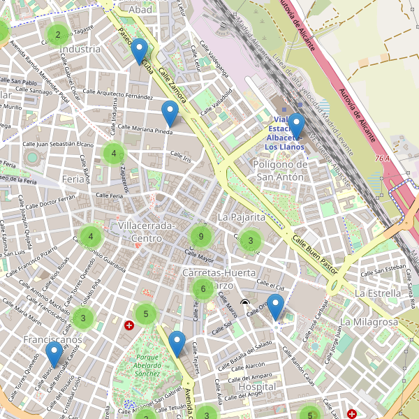 Thumbnail Mapa de restaurantes en Albacete