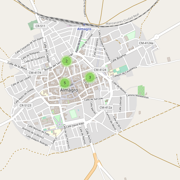 Thumbnail Mapa de restaurantes en Almagro