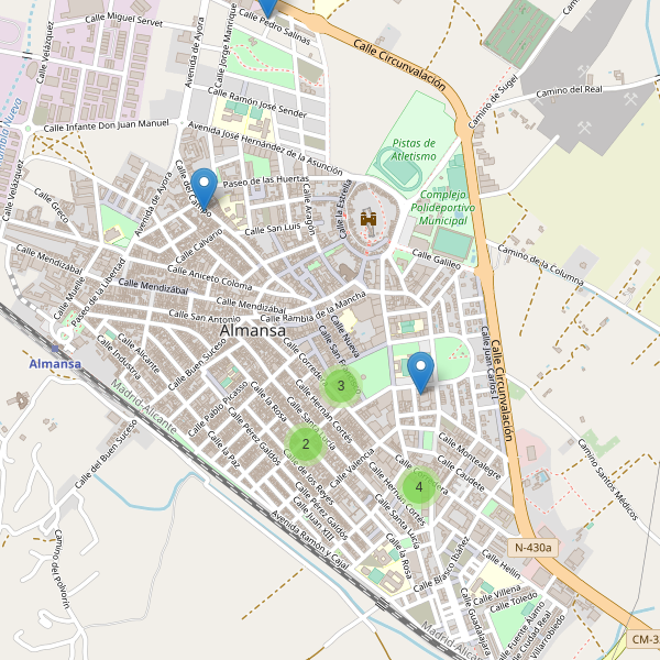 Thumbnail Mapa de restaurantes en Almansa