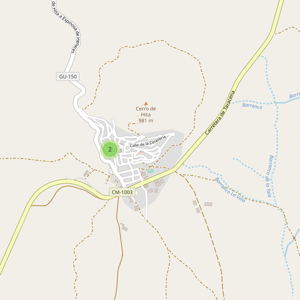 Thumbnail Mapa de restaurantes en Hita