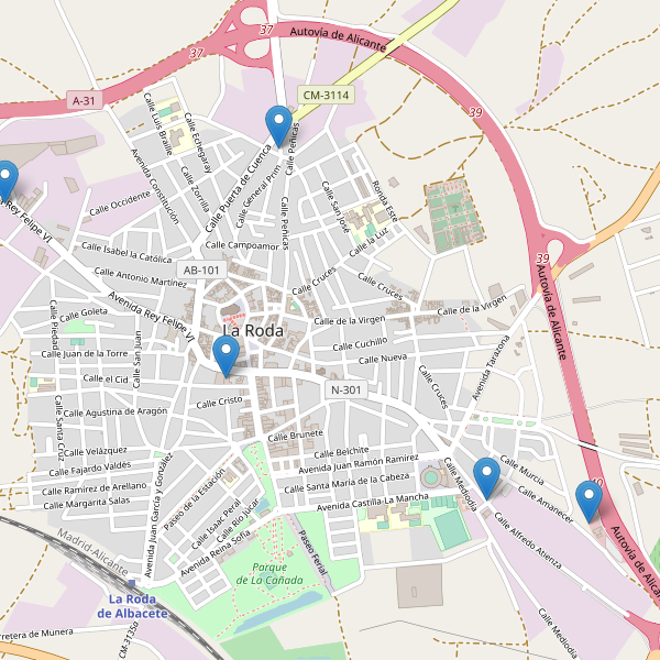 Thumbnail Mapa de restaurantes en La Roda