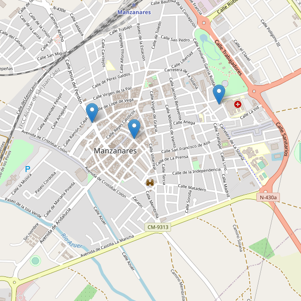 Thumbnail Mapa de restaurantes en Manzanares