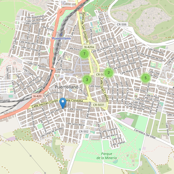 Thumbnail Mapa de restaurantes en Puertollano