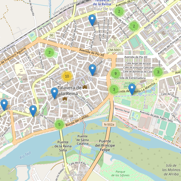 Thumbnail Mapa de restaurantes en Talavera de la Reina