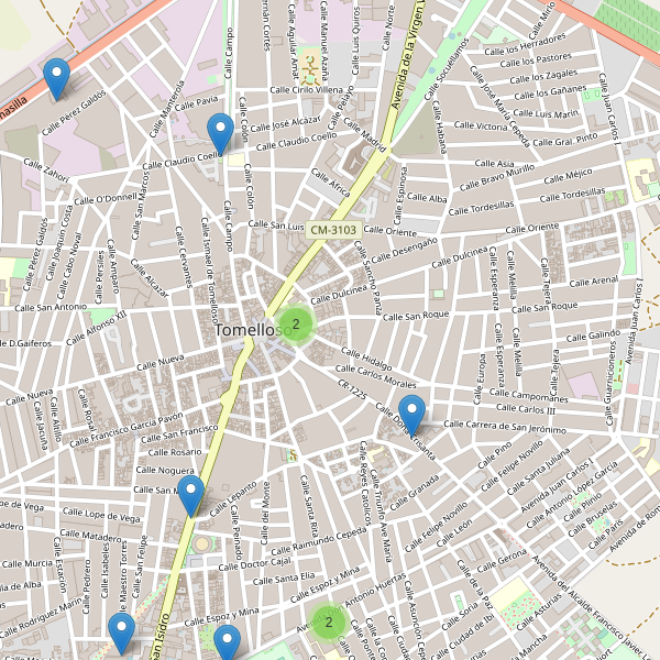 Thumbnail Mapa de restaurantes en Tomelloso