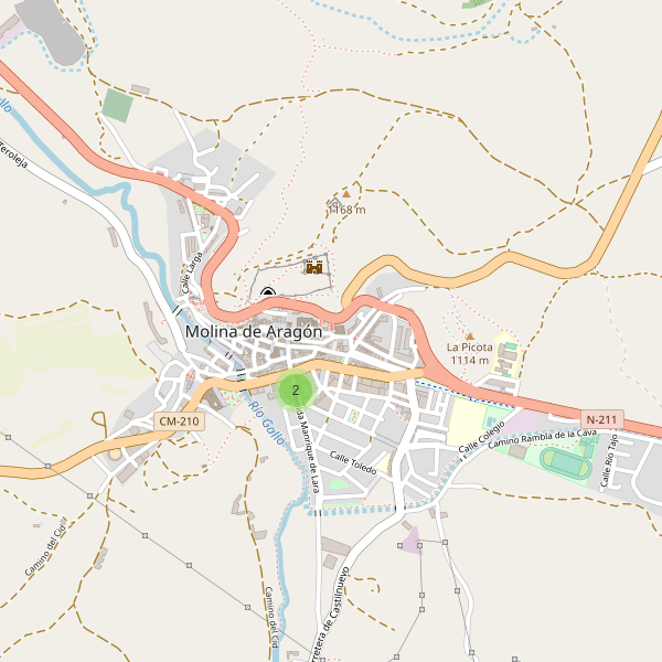 Mapa de ropa en Molina de Aragón Thumbnail