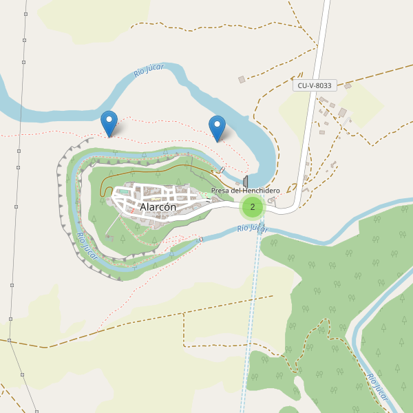 Mapa de sitios-arqueologicos en Alarcón Thumbnail