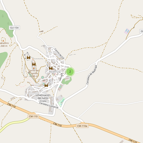 Mapa de sitios-arqueologicos en Atienza Thumbnail