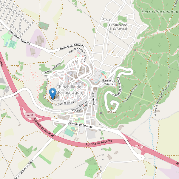 Mapa de sitios-arqueologicos en Chinchilla de Montearagón Thumbnail