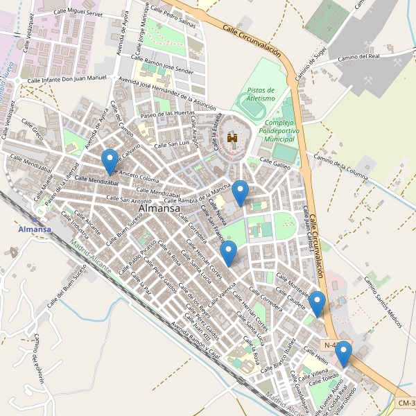 Thumbnail Mapa de supermercados en Almansa