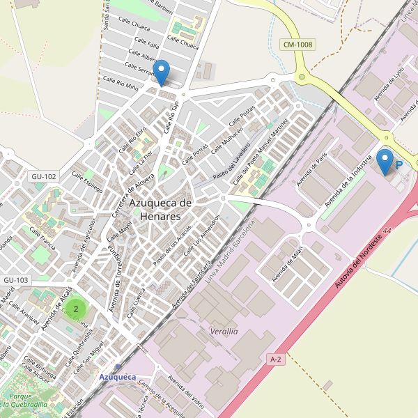 Thumbnail Mapa de supermercados en Azuqueca de Henares