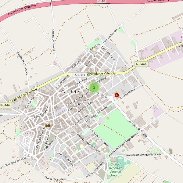 Thumbnail Mapa de supermercados en Caudete