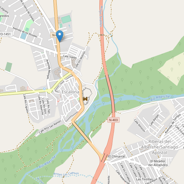 Thumbnail Mapa de supermercados en Escalona (TO)