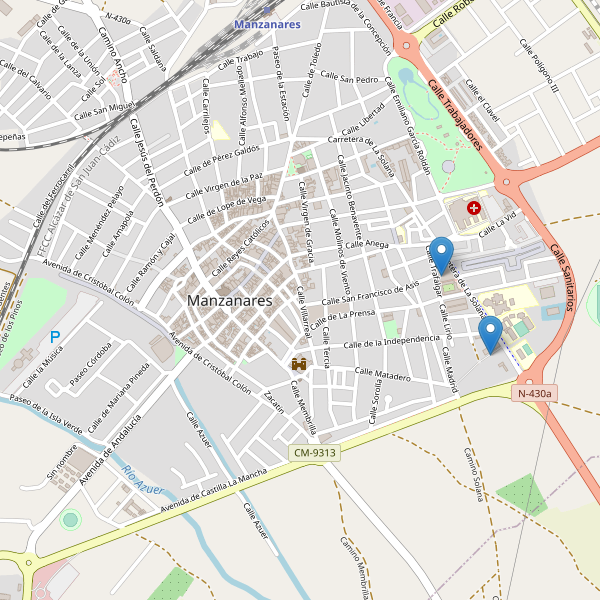 Thumbnail Mapa de supermercados en Manzanares