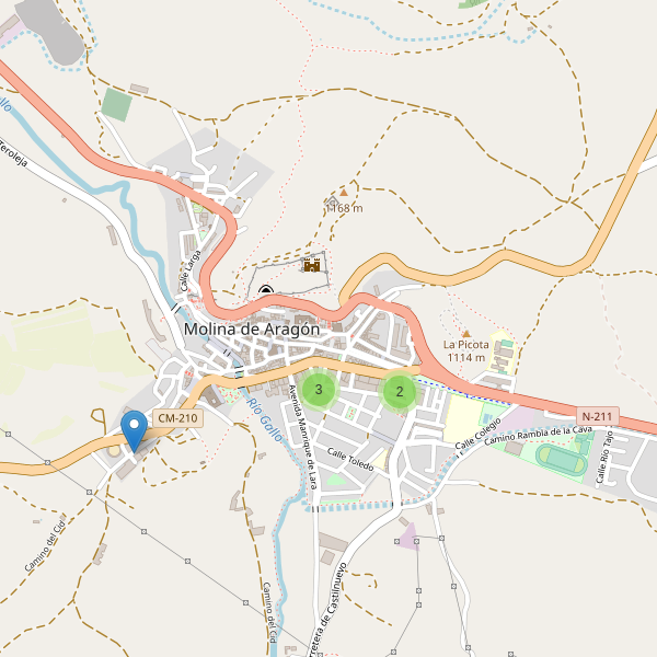 Thumbnail Mapa de supermercados en Molina de Aragón