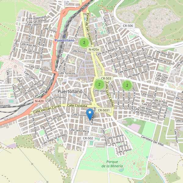 Thumbnail Mapa de supermercados en Puertollano