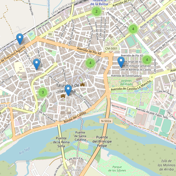 Thumbnail Mapa de supermercados en Talavera de la Reina