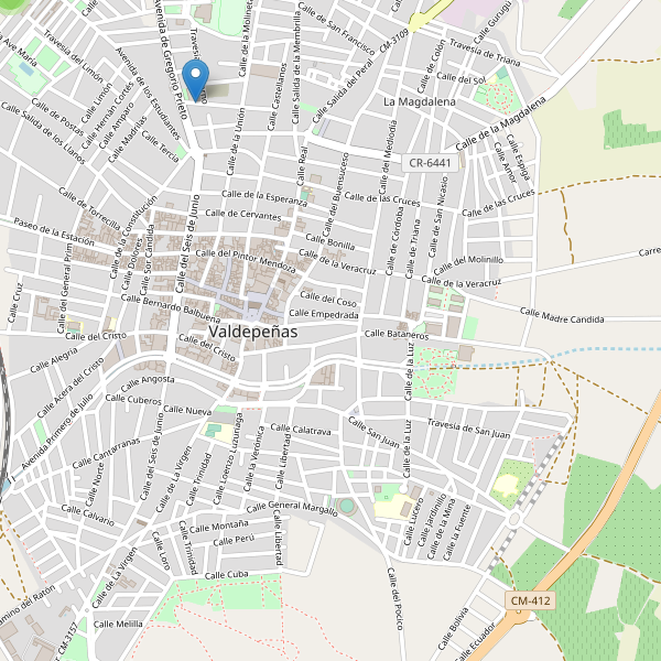 Thumbnail Mapa de supermercados en Valdepeñas