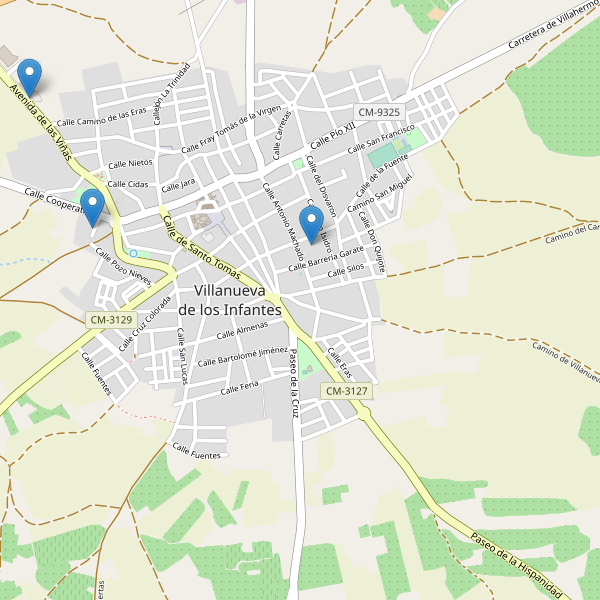 Thumbnail Mapa de supermercados en Villanueva de los Infantes (CR)