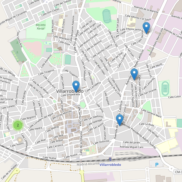 Thumbnail Mapa de supermercados en Villarrobledo