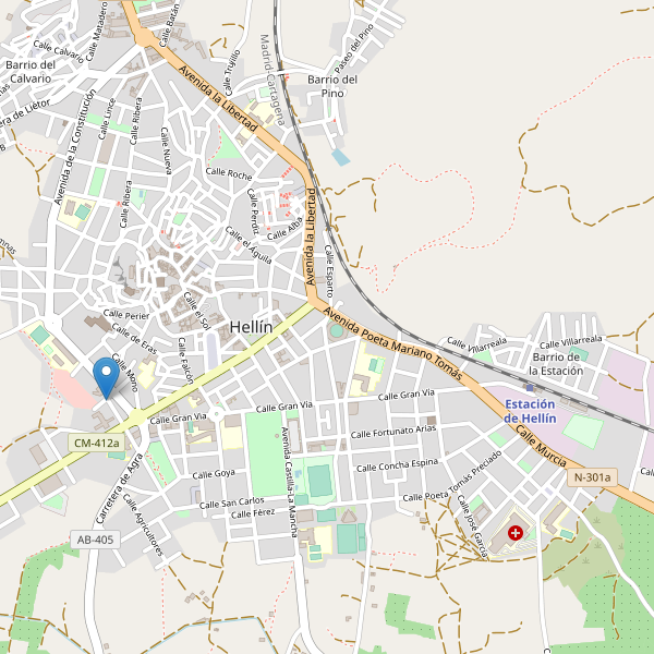 Mapa de taxi en Hellín Thumbnail