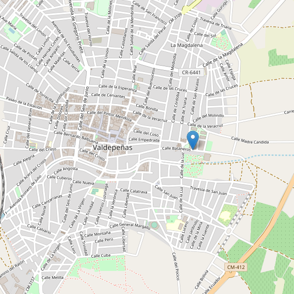 Thumbnail Mapa de teatros en Valdepeñas