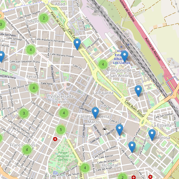 Mapa de telefonos en Albacete Thumbnail