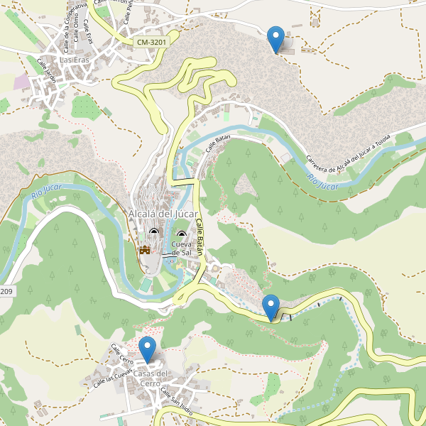 Mapa de vistas en Alcalá del Júcar Thumbnail