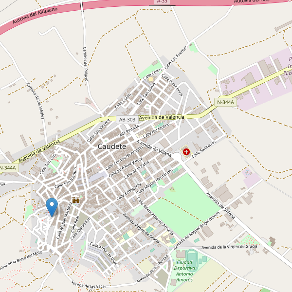 Mapa de vistas en Caudete Thumbnail