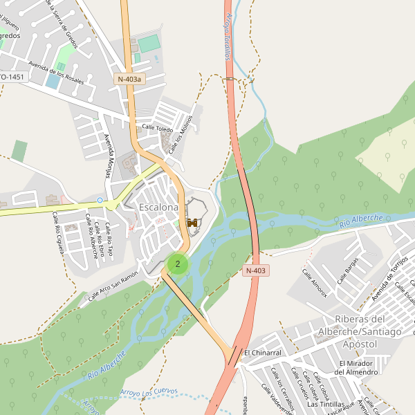 Mapa de vistas en Escalona (TO) Thumbnail