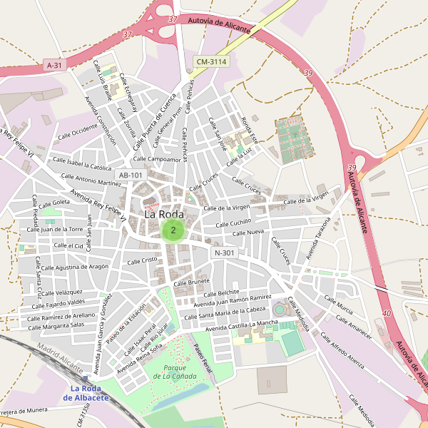 Mapa de zapatos en La Roda Thumbnail