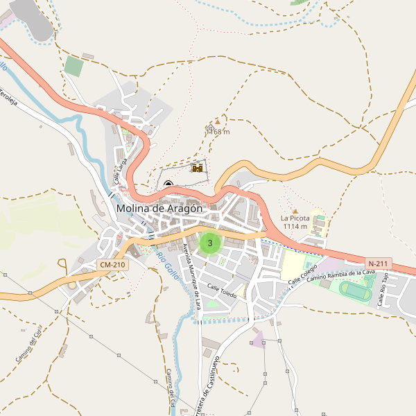 Mapa de zapatos en Molina de Aragón Thumbnail