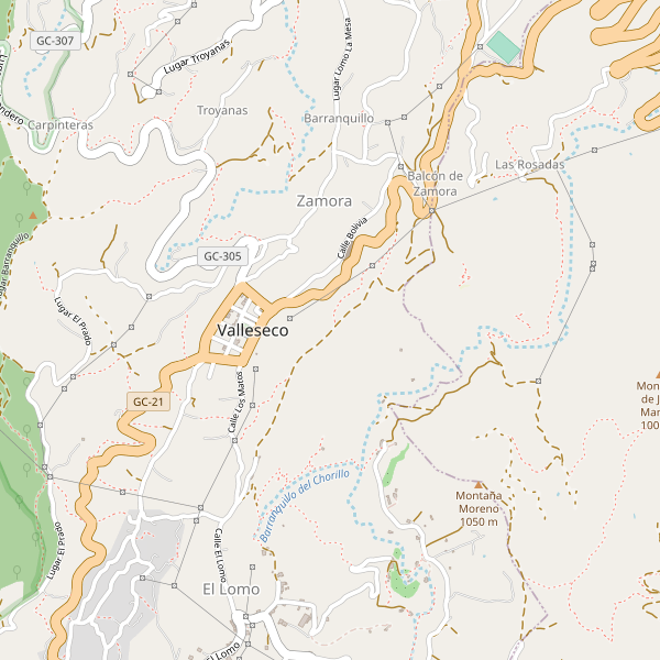 Mapa de hoteles en Valleseco Thumbnail