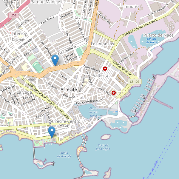 Mapa de aparcamientos-bicicletas en Arrecife Thumbnail