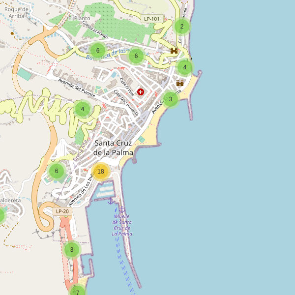 Thumbnail Mapa de aparcamientos en Santa Cruz de la Palma