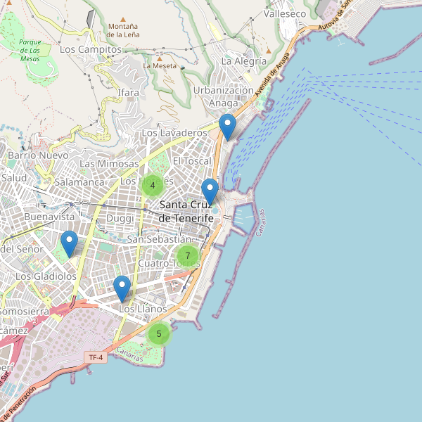 Mapa de aseos en Santa Cruz de Tenerife Thumbnail