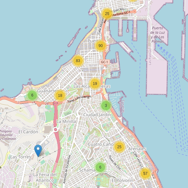 Mapa de bares en Las Palmas de Gran Canaria Thumbnail