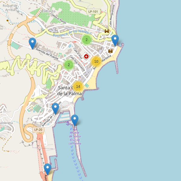 Mapa de bares en Santa Cruz de la Palma Thumbnail