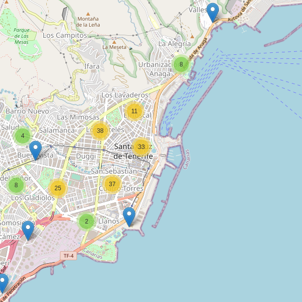 Mapa de bares en Santa Cruz de Tenerife Thumbnail