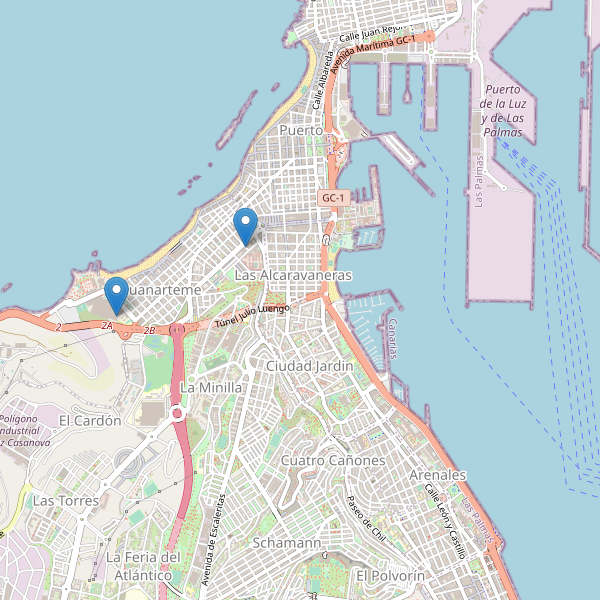 Thumbnail Mapa de cines en Las Palmas de Gran Canaria