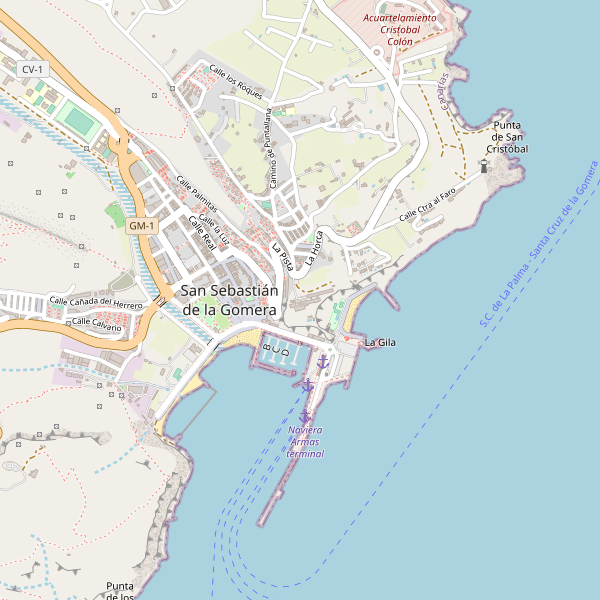 Thumbnail Mapa de cines en San Sebastián de la Gomera