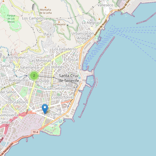 Thumbnail Mapa de cines en Santa Cruz de Tenerife