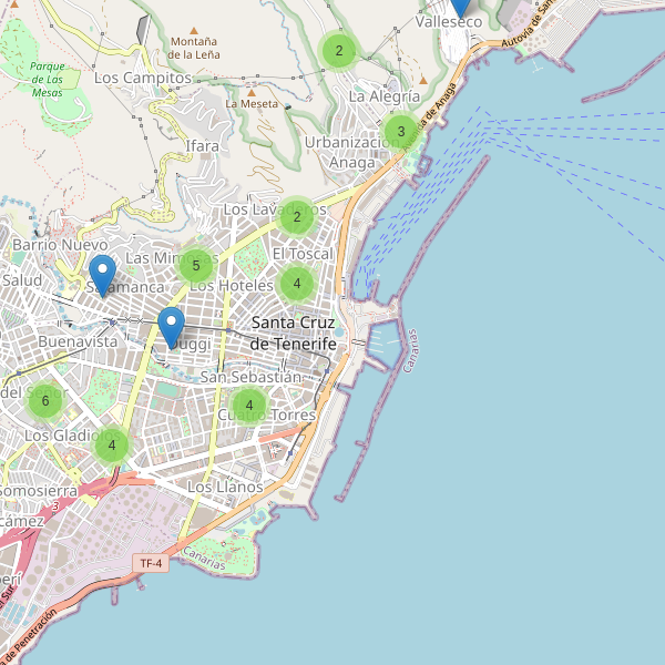 Mapa de escuelas en Santa Cruz de Tenerife Thumbnail